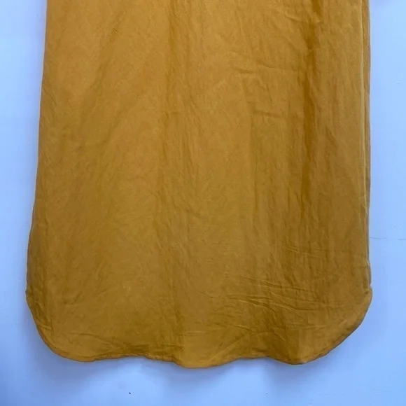 Lily Black Mustard Tunic Blouse Dress Oversized Buttons Women’s Size Small - Picture 10 of 13